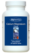 Allergy Research Group, Formula: 71980 - Calcium Magnesium Citrate 100 Vegetarian Capsules