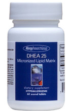 Allergy Research Group, Formula: 72820 - DHEA 25mg Micronized Lipid Matrix 60 Scored Tablets