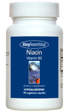 Allergy Research Group, Formula: 70360 - Niacin Vitamin B3 90 Vegetarian Capsules