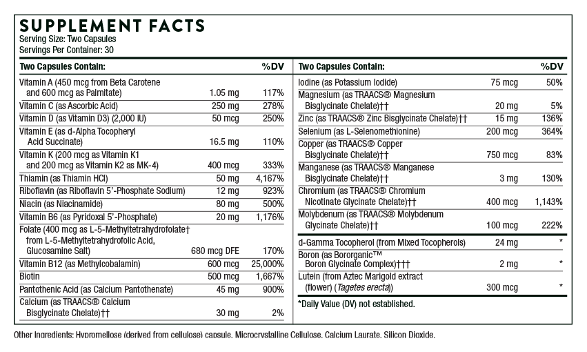 Thorne Basic Nutrients 2 Day Certified For Sport 60 Vegetarian Thorne basic nutrients 2 day certified for sport 60 vegetarian