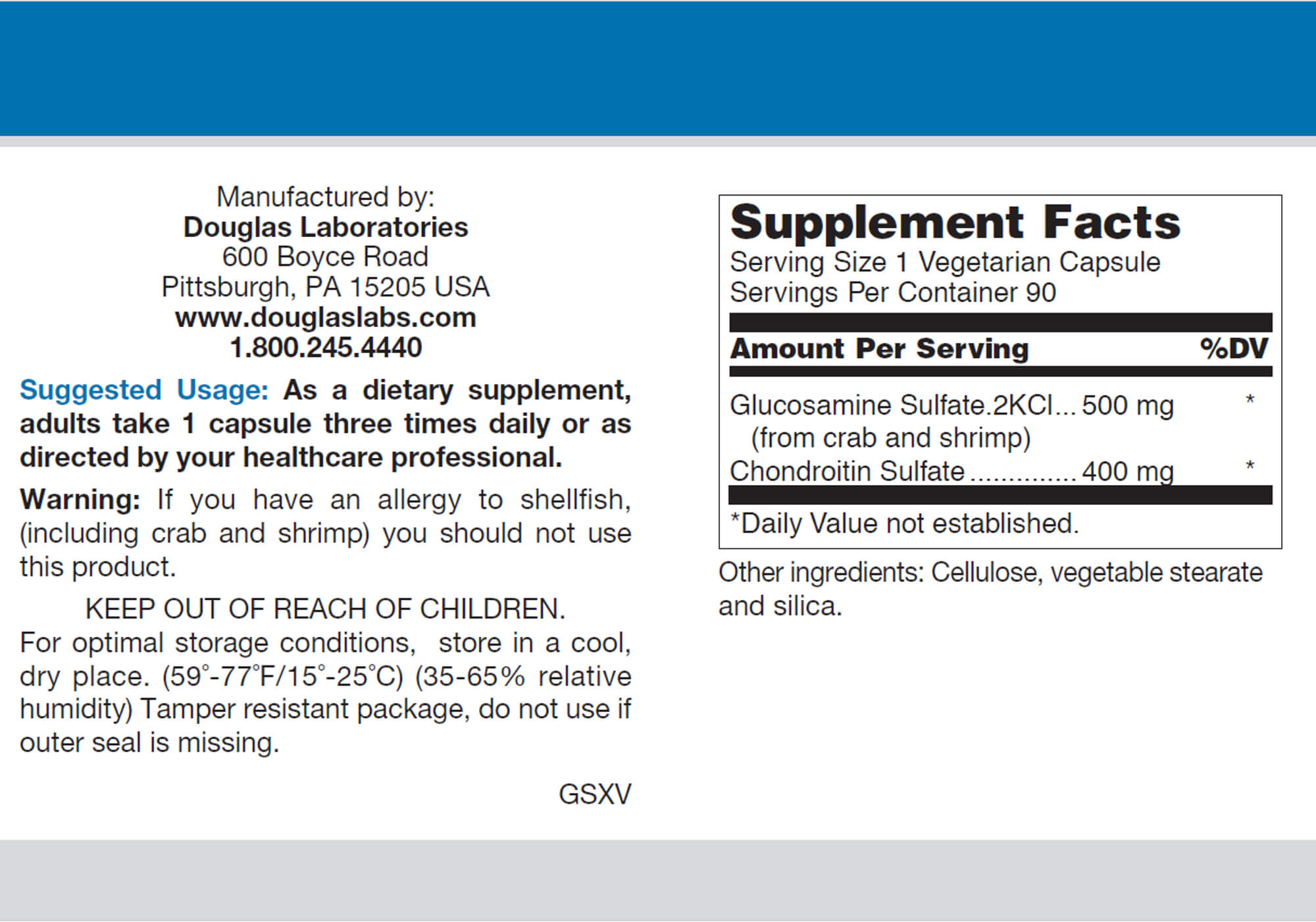 Douglas Laboratories Glucosamine Plus Extra Strength - 90 Veg Capsules
