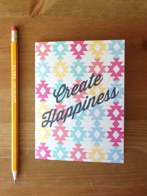 Aztec Create Happiness Notebook