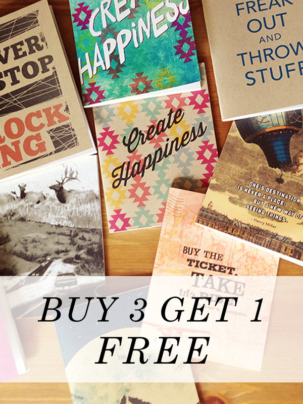 Buy 3 Get 1 Pocket Notebook for Free! Great handmade gift.