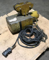 Used Yale Eaton 1/2 Ton Electric Chain Hoist with Pendent & Trolley, 230-460V, 3 Ph