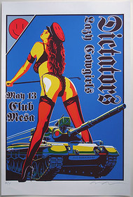 Almera Dictators Silkscreen Concert Poster Image
