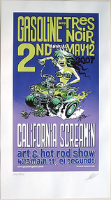 Pizz California Screamin Art Show Silkscreen Poster 2007 Image