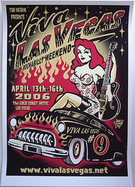 Vince Ray Viva Las Vegas #9 Silkscreen Poster 2005 Image