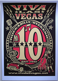 Vince Ray Viva Las Vegas #9 Silkscreen Poster 2006