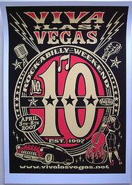 Vince Ray Viva Las Vegas #10 Silkscreen Poster 2007 Image
