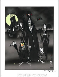 Pigors Haunted Mansion Hand Signed Artist Print  8-1/2 x 11 Image