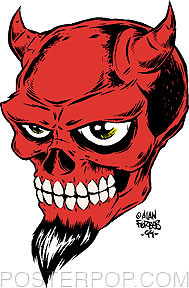Forbes Devil Skull Sticker Image