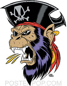 Forbes Captain Ape Sticker