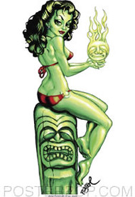 BigToe Green Goddess Sticker Image