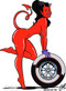 Coop Wheel Girl Sticker Image