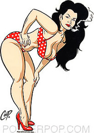Coop Bikini Girl Sticker Image