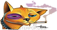 Doug Horne Bad Cat Sticker image