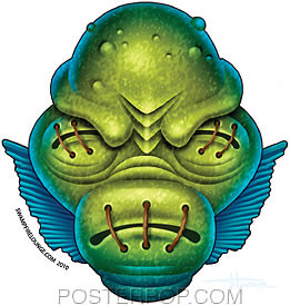 Doug Horne Lagoon Creature Sticker Image