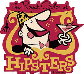 Derek Yaniger Royal Hipsters Sticker Image