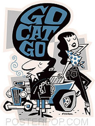Derek Yaniger Go Cat Go Sticker Image