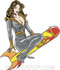 Firehouse Rocket Girl Sticker Image