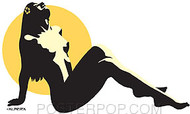 Almera Hula Girl Sticker Image