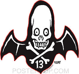 Pigors 13 Bat Sticker Image