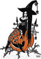 Pigors Halloween Queen Sticker Image