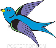 Pop Industries Sparrow Sticker Image