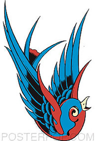 Pop Industries Blue Bird Sticker Image