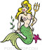 Pizz Mermaid Sticker Image