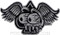 Artist Robert Kruse Eyes Spade Car Sticker Decal by Poster Pop. Ace of Spades with Wings and Rat Fink Eyes and Teeth Design on Glitter Foil