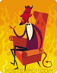 Shag Lounge Devil Sticker Image