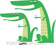 Shag Mocking Gators Sticker Image