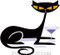 Shag Cocktail Kitty Sticker Image