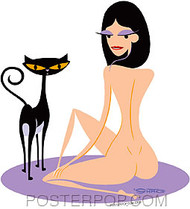 Shag Cat and Kitten Sticker Image