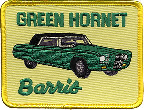 Barris Green Hornet Patch Vintage, Kato, George Barris, Vintage