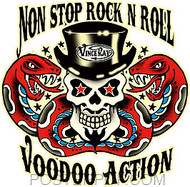 Vince Ray Non Stop Voodoo Rock and Roll Sticker Image