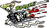 Vince Ray Booze Fist Sticker Image