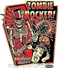 Vince Ray Zombie Rocker Sticker Image