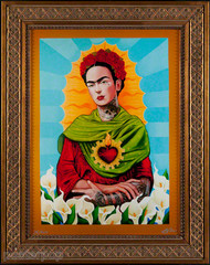 Gustavo Rimada Frida Kahlo Limited Edition Framed Canvas Print Image