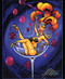 Pizz Burlesque Champagne Girl Hand Signed Calender Girl Print 8-1/2 x 10.5 Image