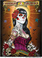 Artist Gustavo Rimada Strength Sacrifice Courage Car Sticker Decal by Poster Pop. Mexican Day of the Dead, Tattoo Design with Rockabilly, Skulls and Skeleton Face Paint