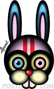 Chico Von Spoon Race Rabbit Sticker Image