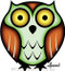 Chico Von Spoon Owl Sticker Image