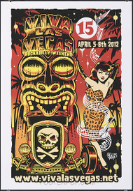 Vince Ray Viva Las Vegas 15 Silkscreen Event Poster 2012 Image