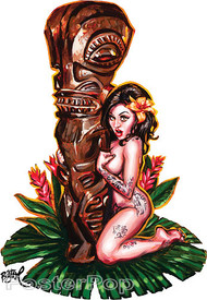 BigToe Tiki Maiden Sticker Image