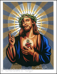 Almera Holy Jesus Hand Signed Artist Print Image