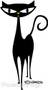 Shag Walking Cat Sticker, Shag Cat, Image
