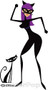 Shag Cat Girl Sticker, Shag Cat, Bat Man, Minions, Dancing, Image