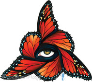 Gustavo Rimada Monarch Sticker, Butterflies, Wings, Orange, Regal, Eye, Triangle